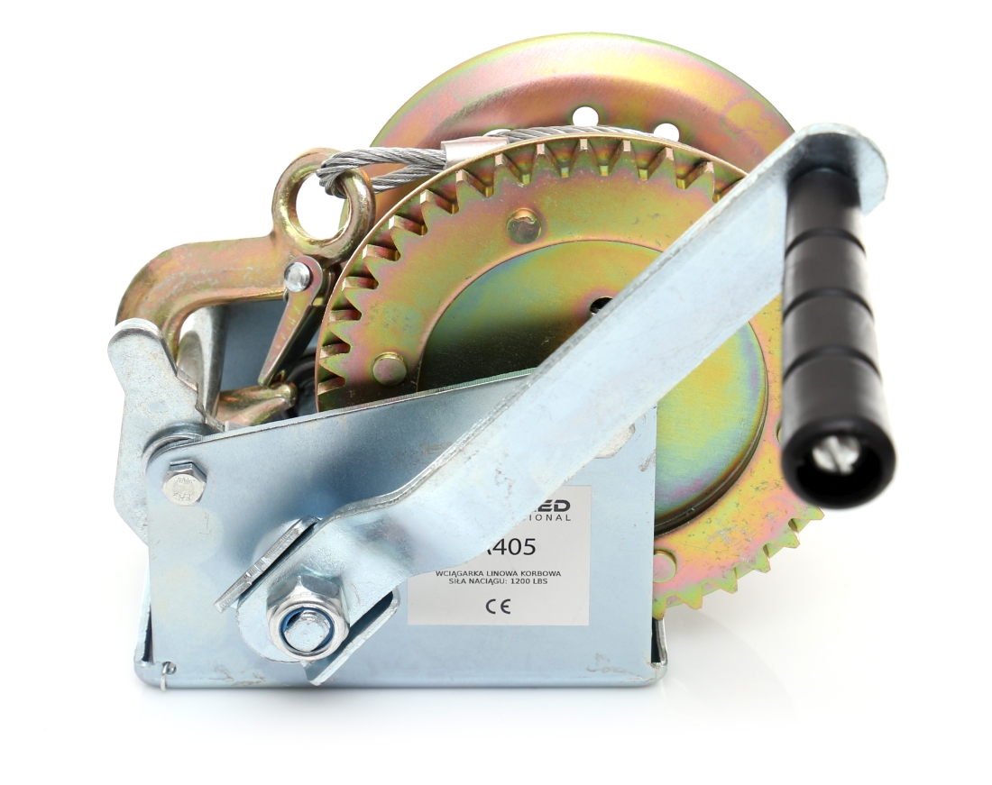 Naviják, lanový naviják s klikou, lanový naviják s klikou 545 kg 1200lbs, lano 10m TA405