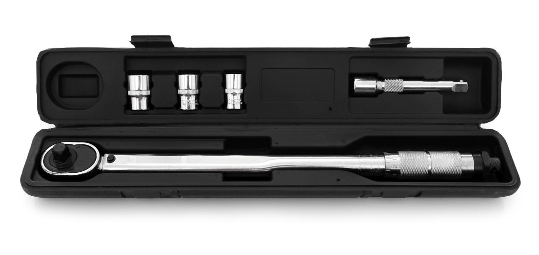 Momentový klíč 1/2" 460 mm 28-210 Nm na kola s aretací a nástavci 17/19/21 TA4081