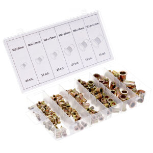 Заклепки-гайки стальні М3 М4 М5 М6 М8 М10 150 шт.