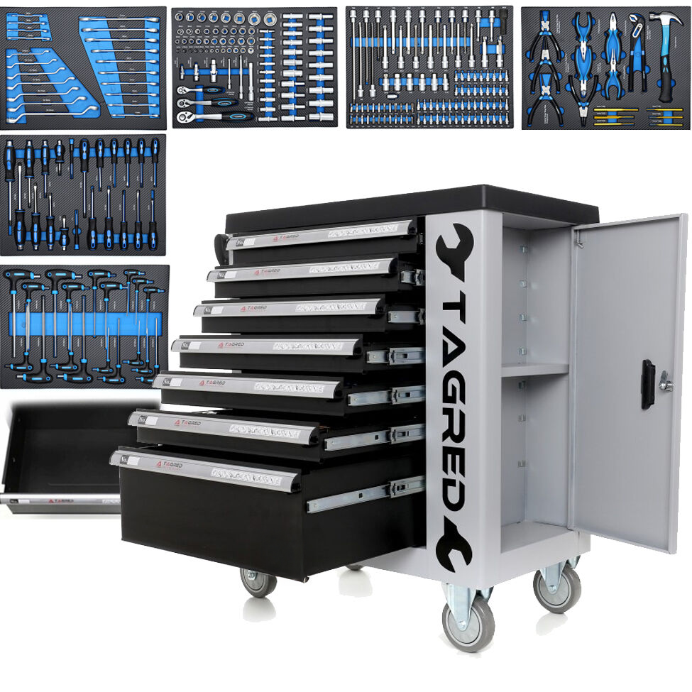 Dílenská skříňka, dílenský vozík s nářadím Tagred TA212 251EL TA212