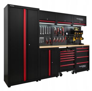 Meble garażowe, warsztatowe TAGRED TA193 regał szafka do warsztatu garażu 260 cm akcesoria, LED