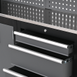 Meble garażowe, warsztatowe TAGRED regał 200cm szafa do warsztatu garażu, blat INOX 3D LED - 10