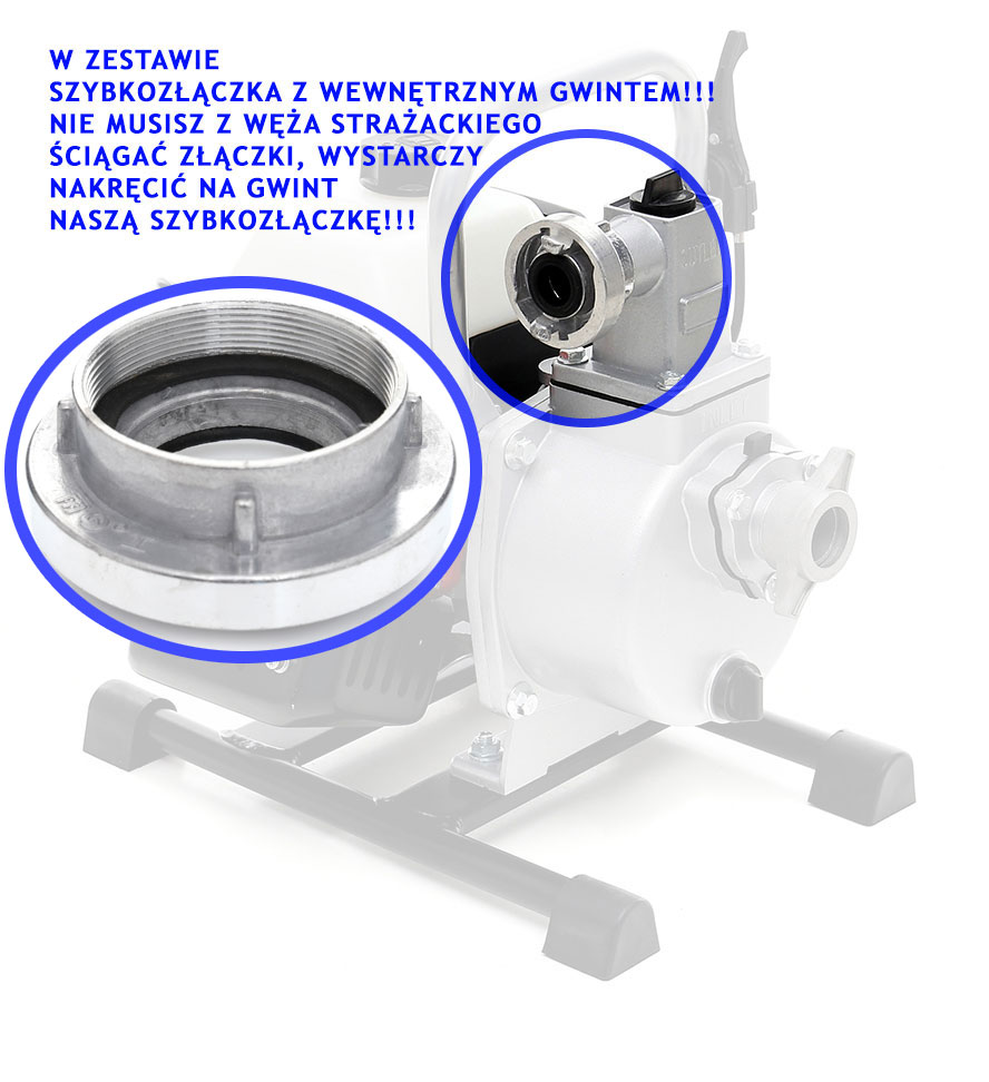 Rychlospojka 3'' 78 mm pro hadice hasičské hadice, vnitřní závit TA527
