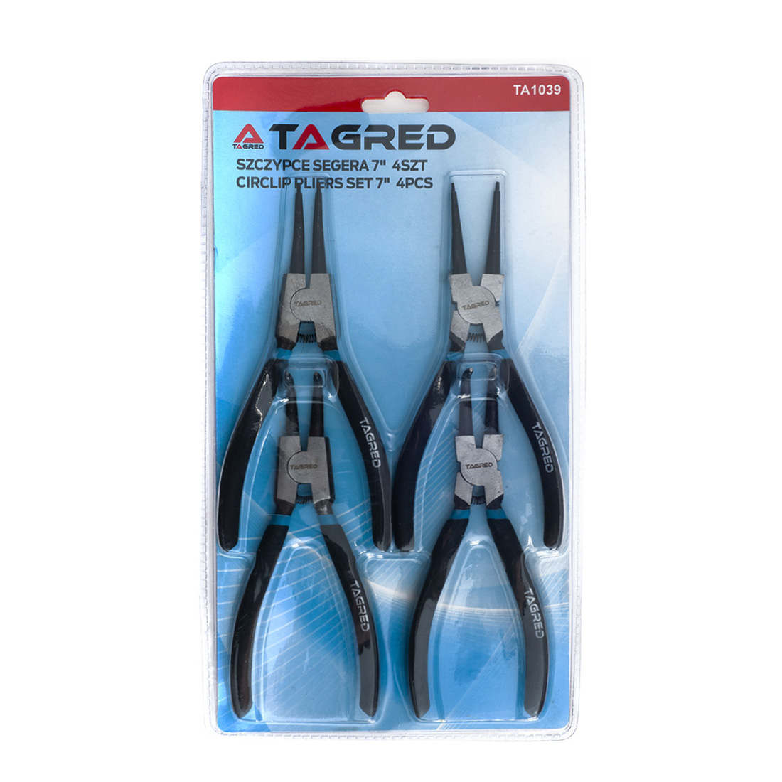 Kleště Segerové 180 mm 7" průměr kroužků 10 - 60mm TA1039