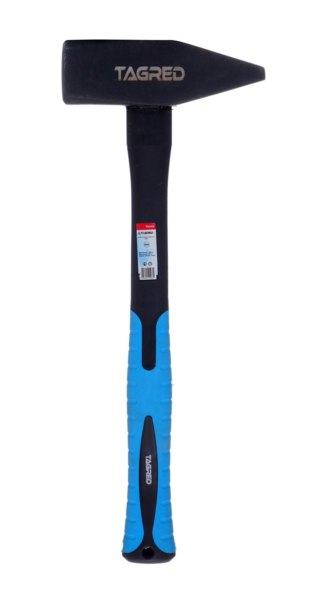 Kladivo zámečnické s rukojetí ze sklolaminátu Fiberglass 2000g TA1416