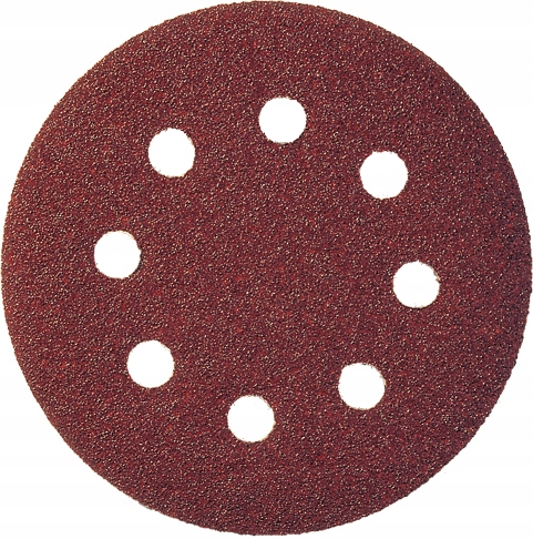 Brusný kotouč na suchý zip s otvory pro odsávání prachu, brusný papír zrnitosti 60 125 mm 50 ks TA1012