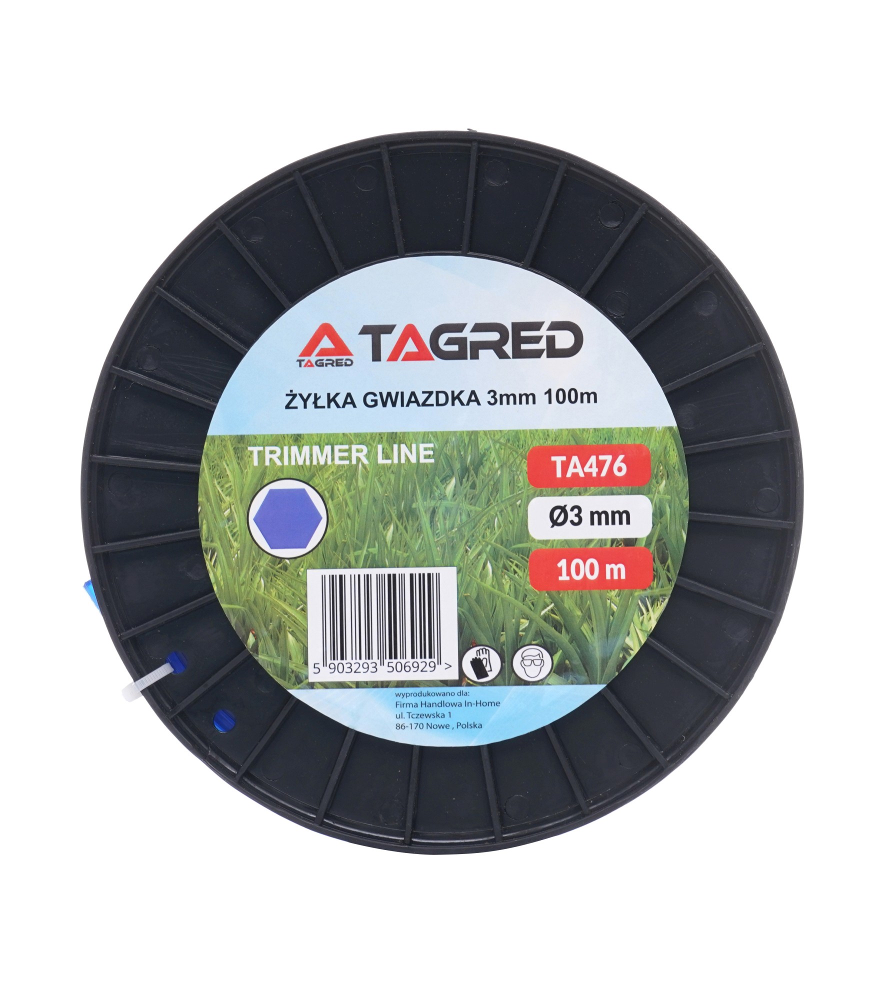 Žací struna pro křovinořez, vyžínač, hvězda 3,0 mm x 100 m TA476