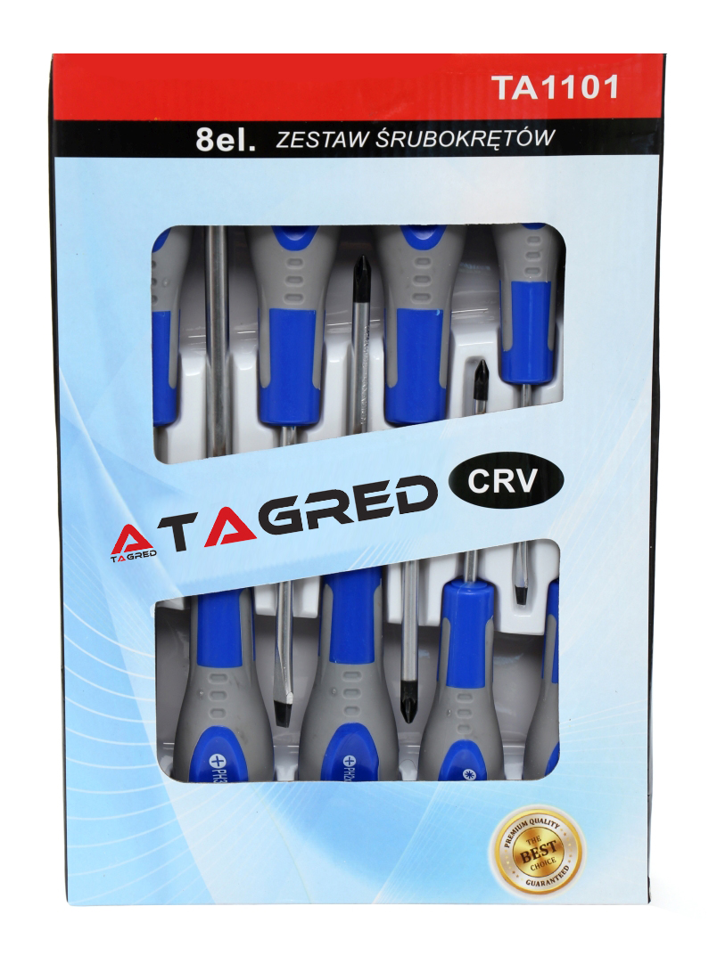 Sada 8 šroubováků, šroubováky s magnetickými hroty TA1101