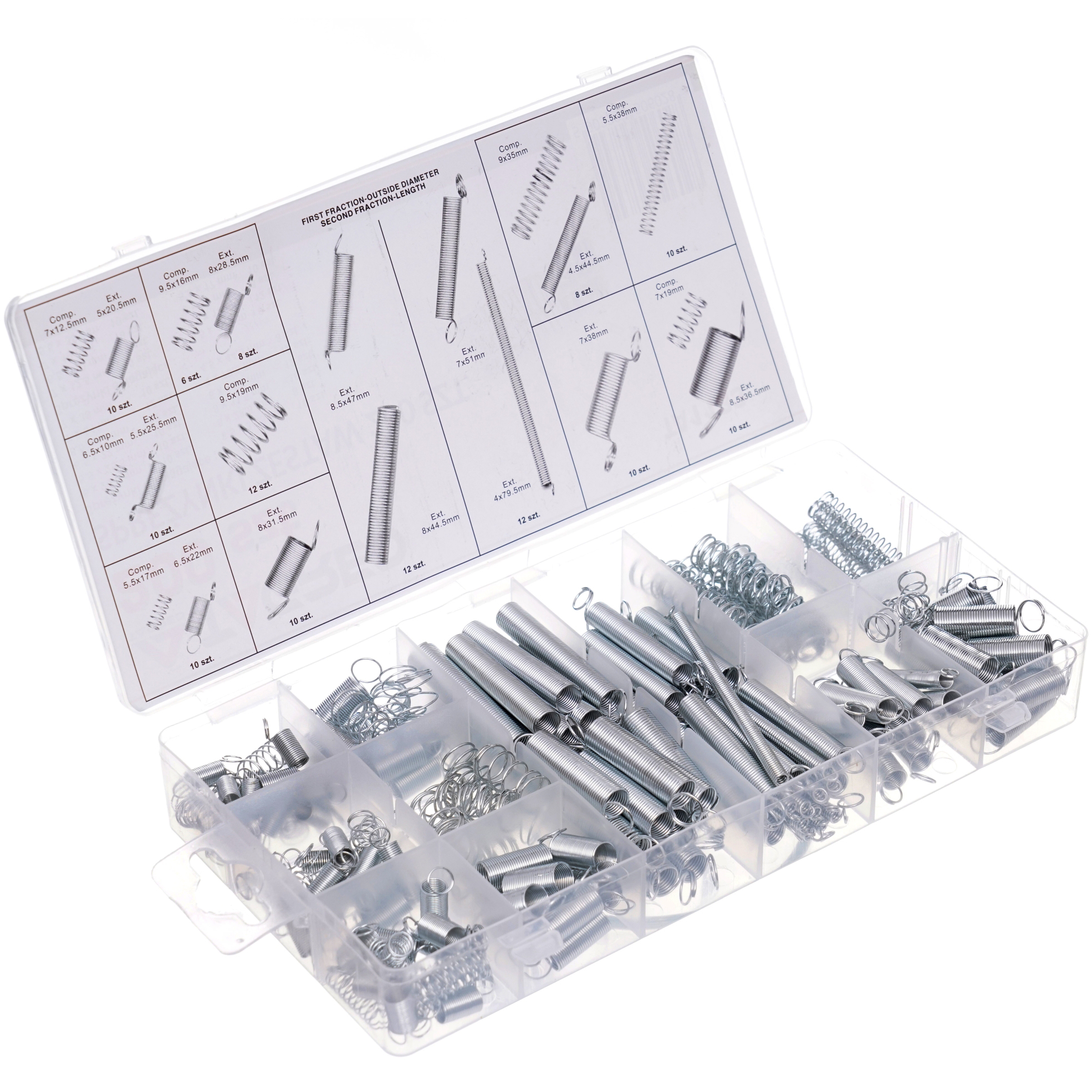 Sada pružinek mix, 200 kusů TA1133