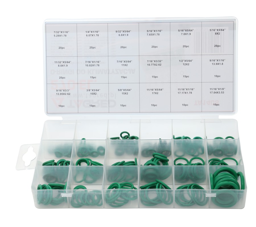 O-kroužky pro klimatizaci, sada O-kroužků těsnění gumiček 270ks TA1408