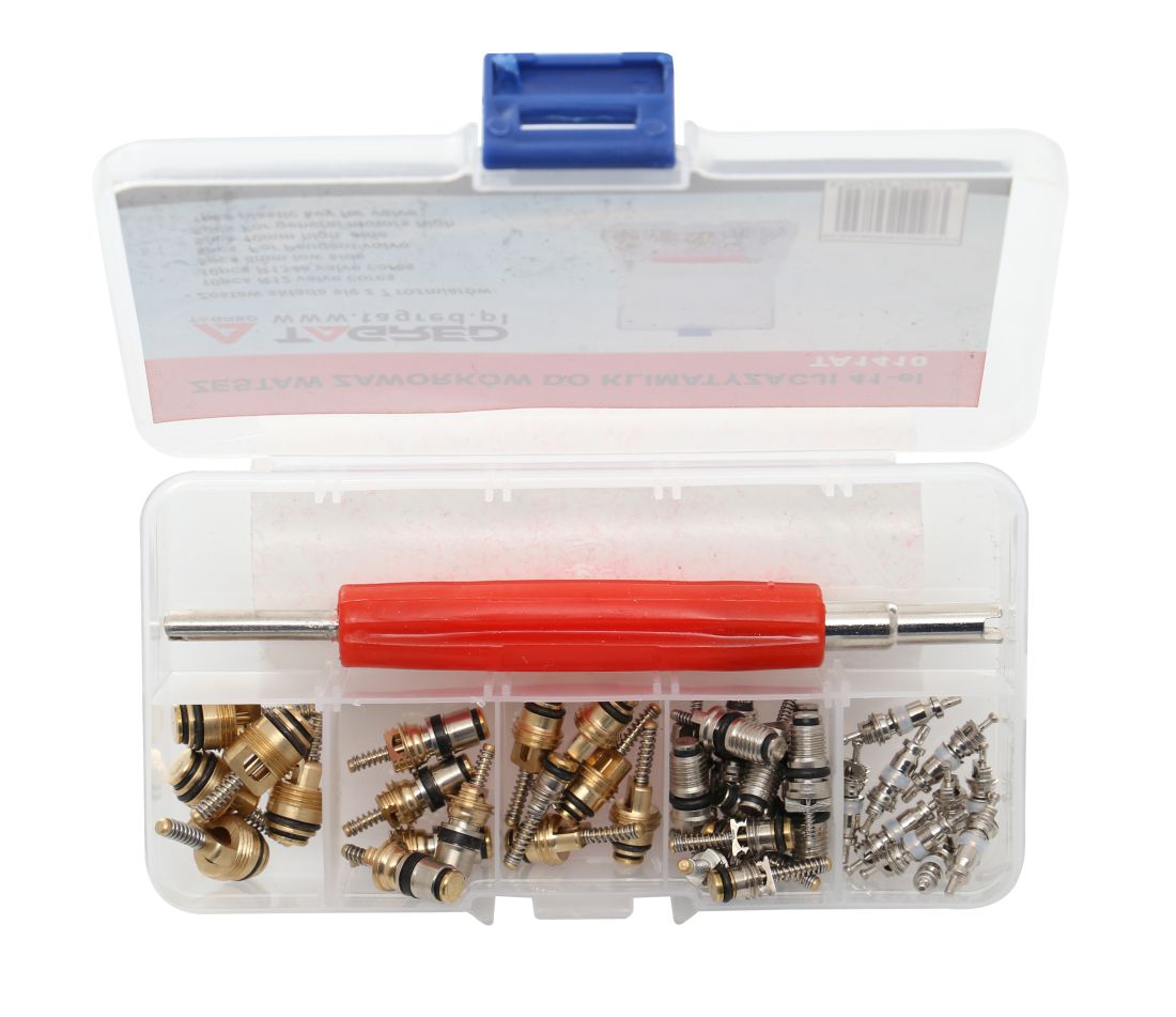 Ventilky do klimatizace automobilů, sada ventilků s klíčem 41 ks TA1410