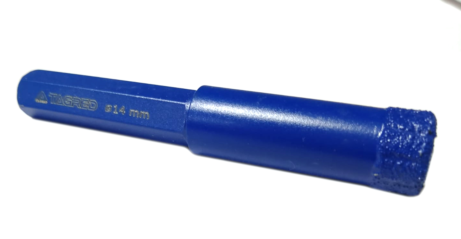 Děrovka, diamantová fréza, korunka 14MM HEX TA4021