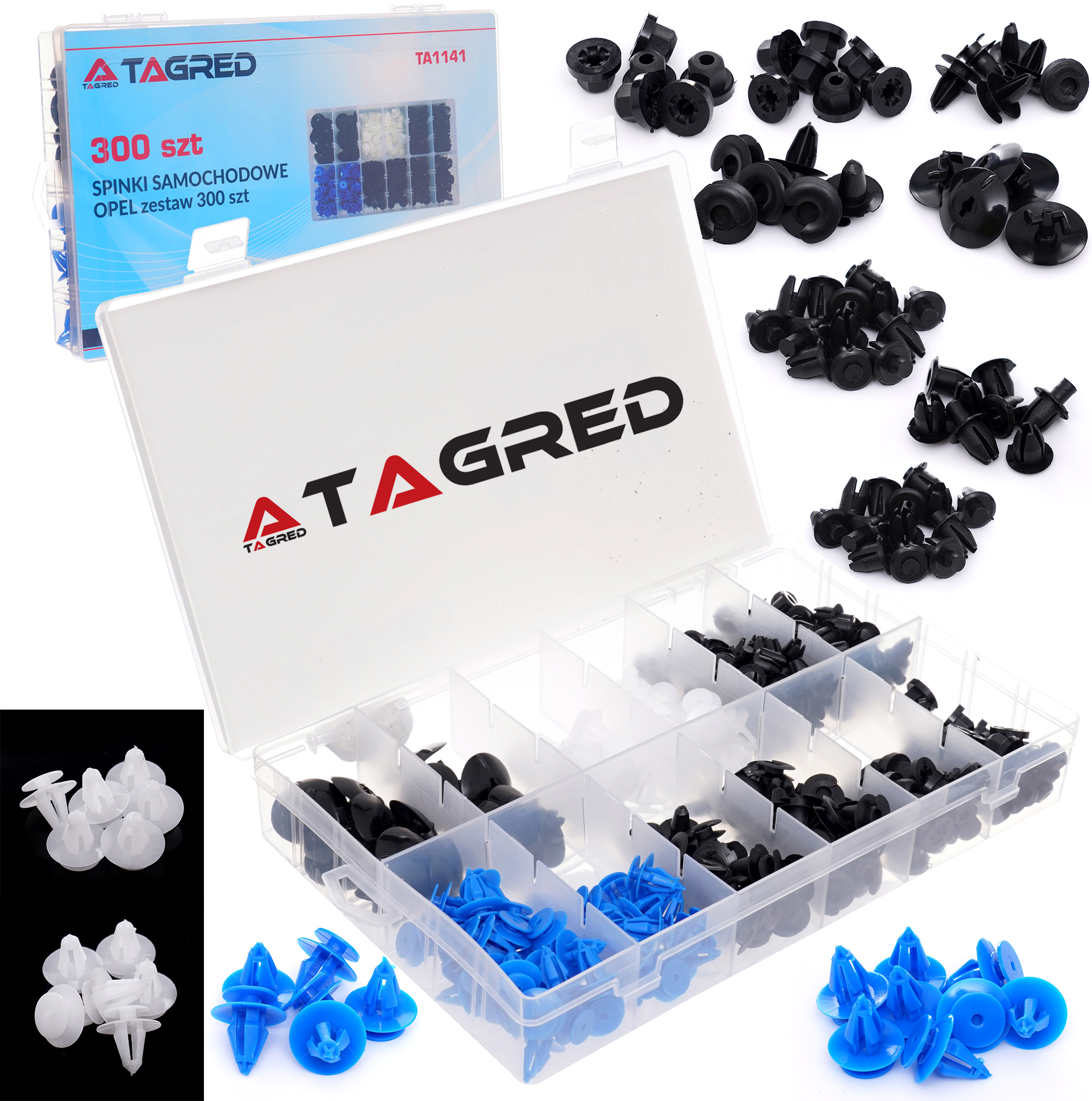 Autoklipsy, upevňovací, náhrada značky Opel 300 ks TA1141