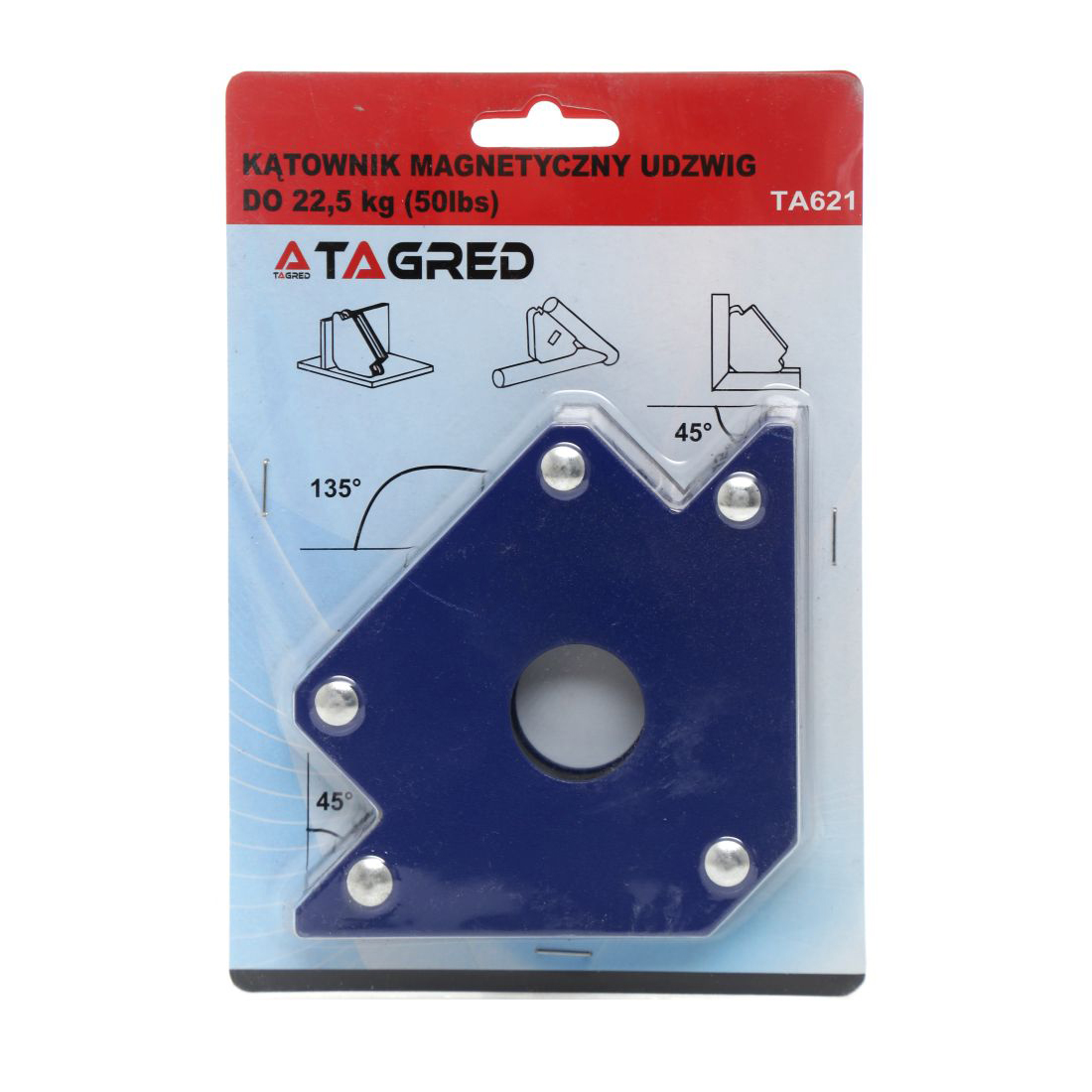Magnetický svařovací úhelník nosnost do 22,5 kg TA621