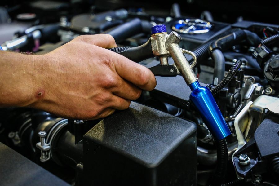 Pištoľ na vyfukovanie