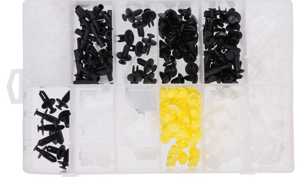 Sada plastových spon do automobilov