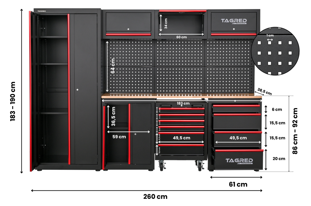 Meble do garażu TAGRED TA193 Meble garażowe TAGRED TA193
