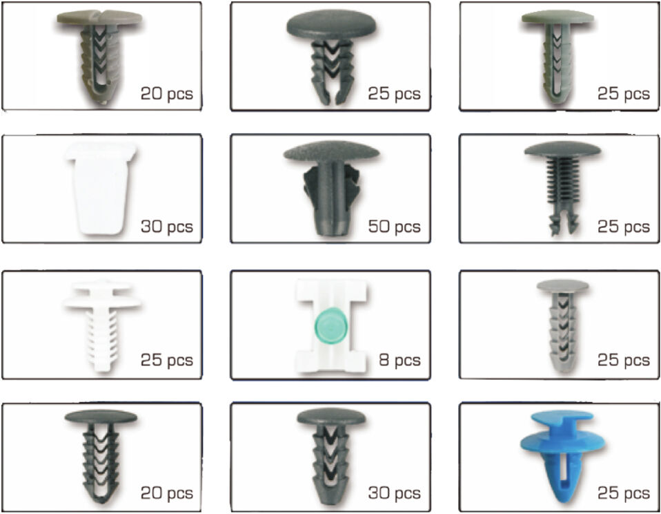 Prehľad klipov v krabičke